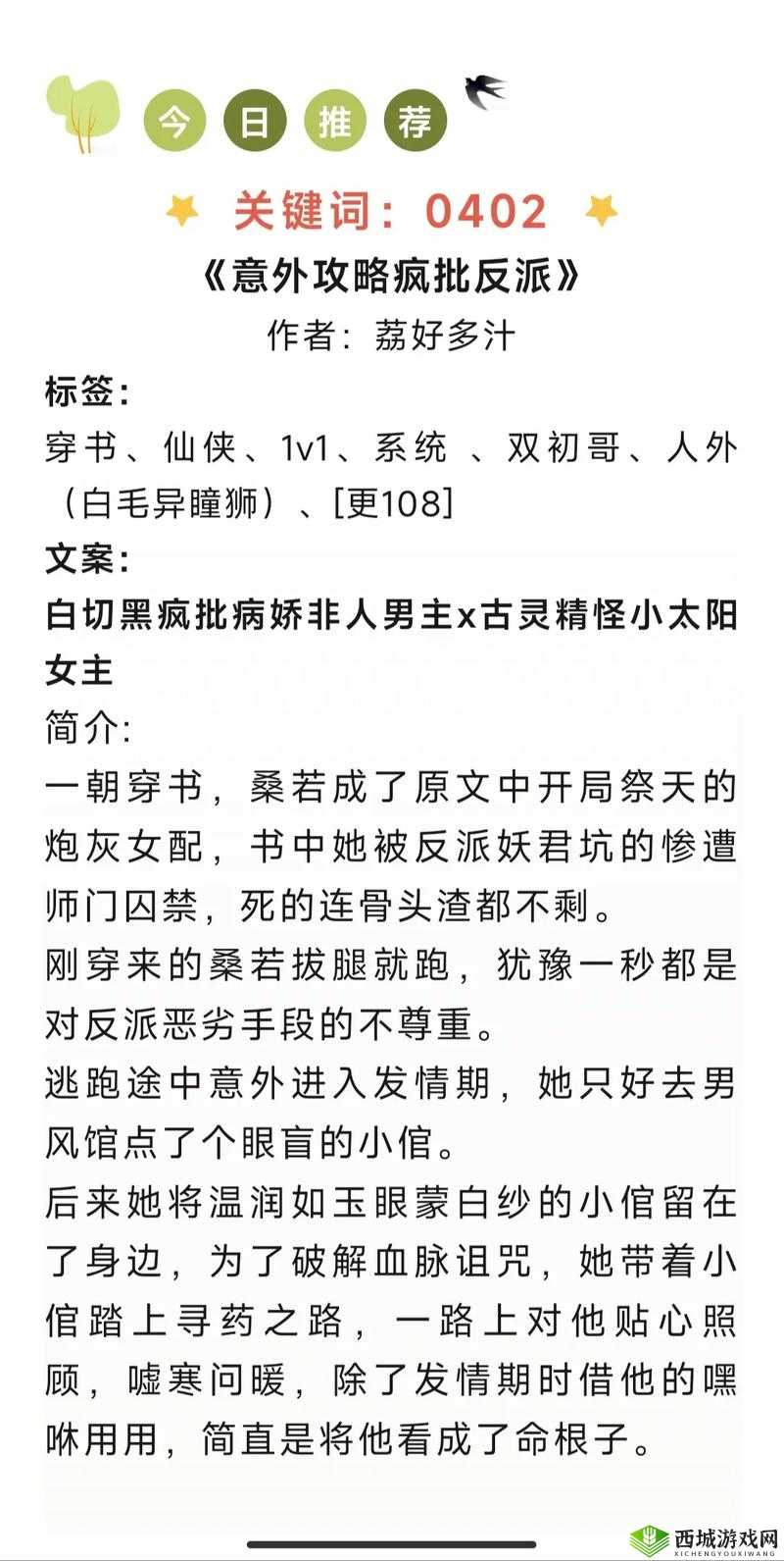 意外攻略疯批反派：开启奇妙之旅