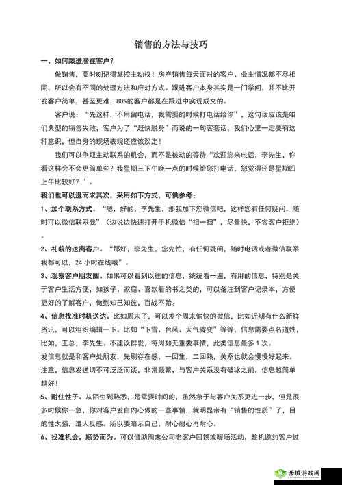 房产销售的秘密 3：实用技巧与策略