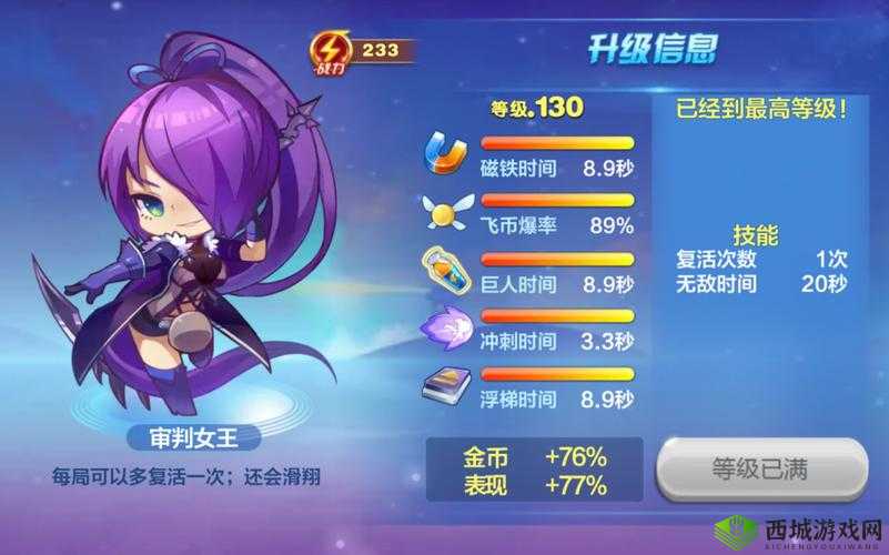 天天酷跑审判女王深度解析：技能属性获得图鉴及角色攻略