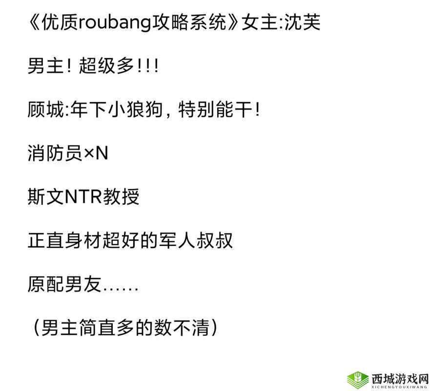 优质攻略系统沈芙:开启奇妙冒险之旅的精彩篇章