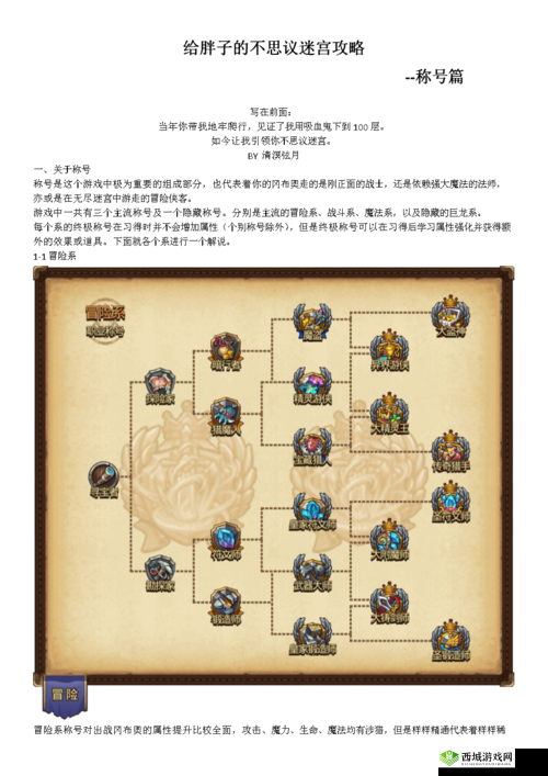 不思议迷宫魔法系称号盘点与分析