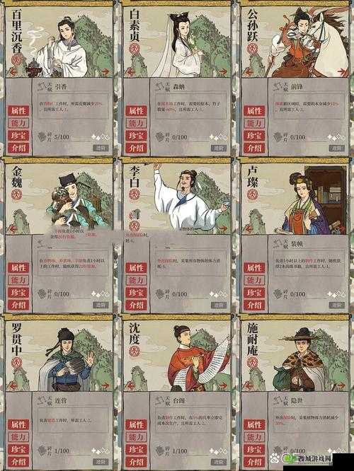 江南百景图杜甫怎么样？人物天赋属性深度解析